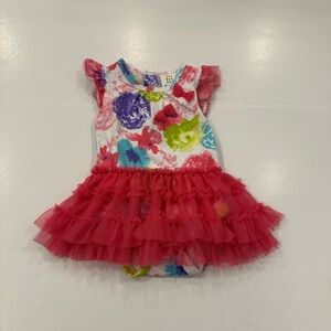 4/20$ Absorba Baby Onesie/bodysuit with tulle skirt & ruffles size 3-6months